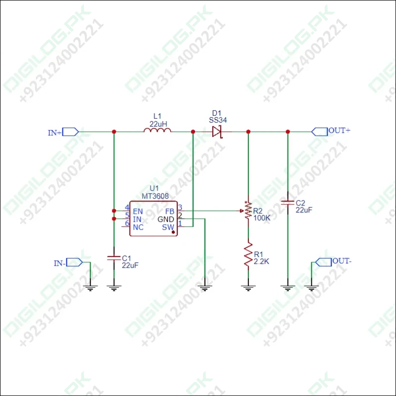 MT3608 Mini Adjustable DC-DC Boost Module