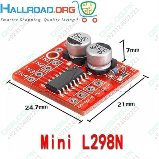 Mx1508 Mini Dual Channel 1.5a Dc Motor Driver Module L298n