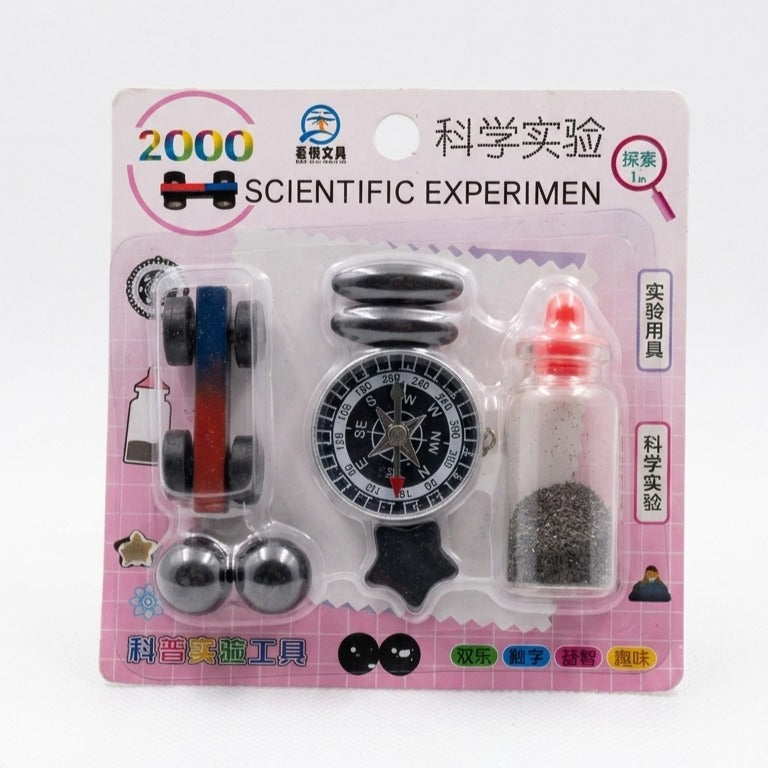 Magnetic Science Compass Magnets & Iron Filings Discovery Kit