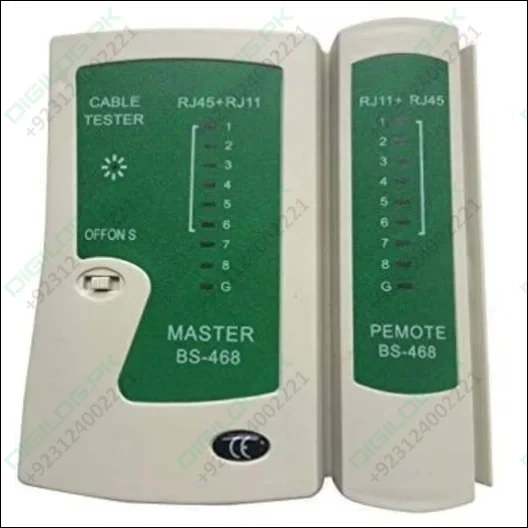 Network Cable Tester Master BS 468 RJ45 RJ11 In Pakistan - Digilog.pk