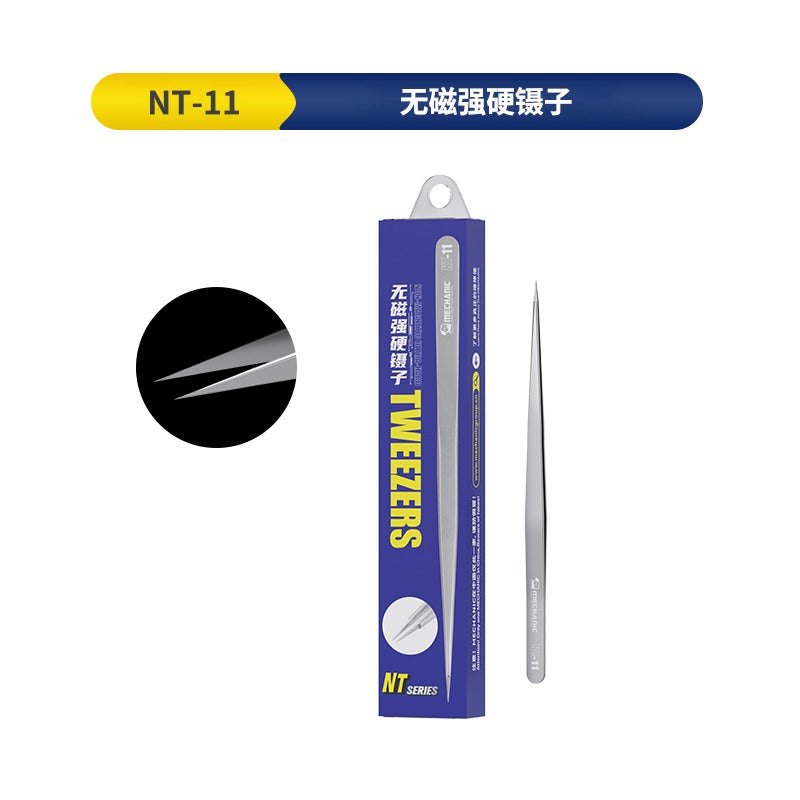 Mechanic NT11 Non Magnetic Anti-Static Tweezers Precision Straight Point