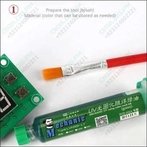 Green Mechanic Uv Curable 10cc Solder Mask Ink Pcb Fixing