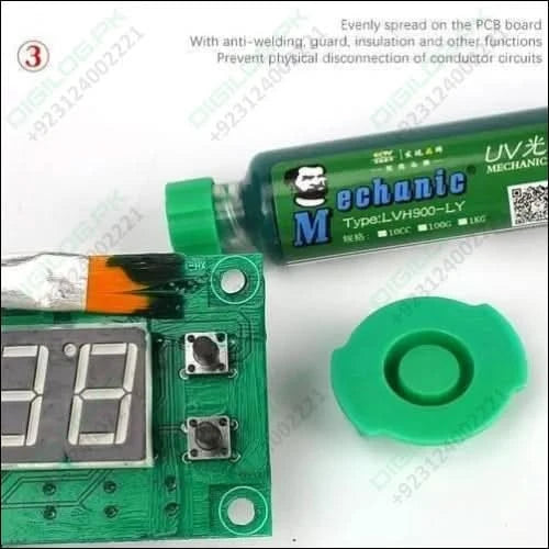 Green Mechanic Uv Curable 10cc Solder Mask Ink Pcb Fixing
