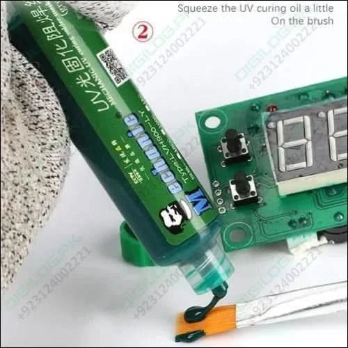 Green Mechanic Uv Curable 10cc Solder Mask Ink Pcb Fixing