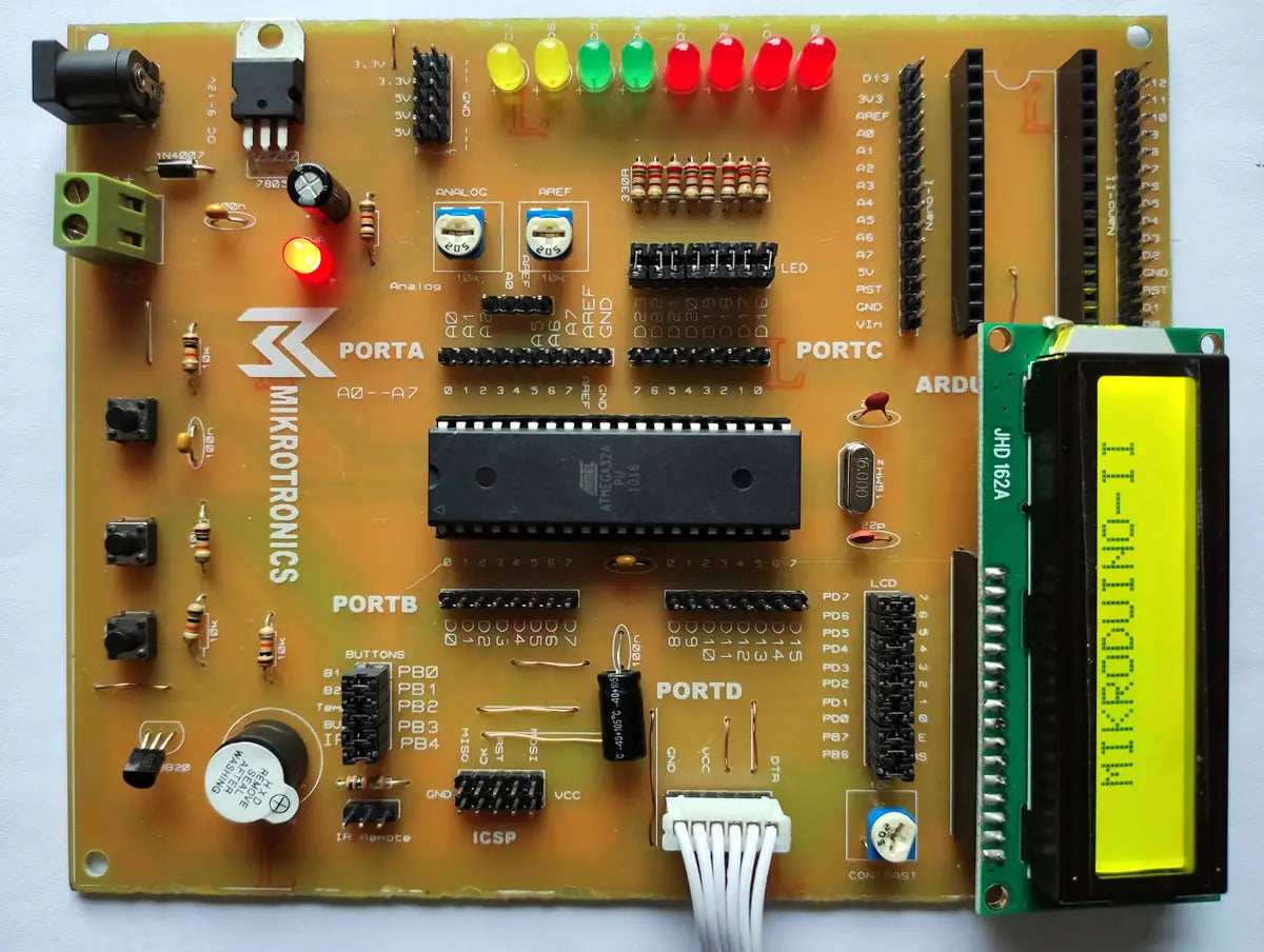 MikroDuino-II AVR ATMega32 Arduino Compatible Board Without LCD,IC And Arduion