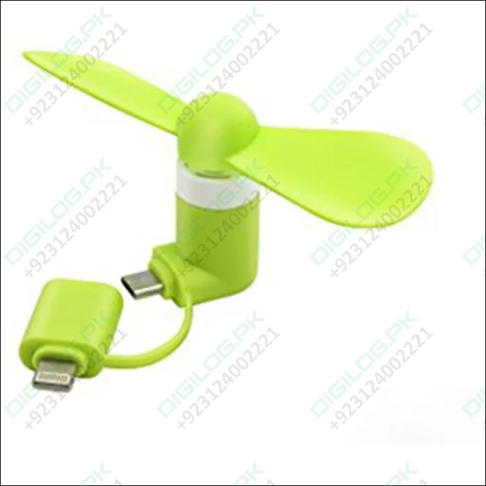 Portable 2 In 1 Mini Usb Fan For Phone Mix Color