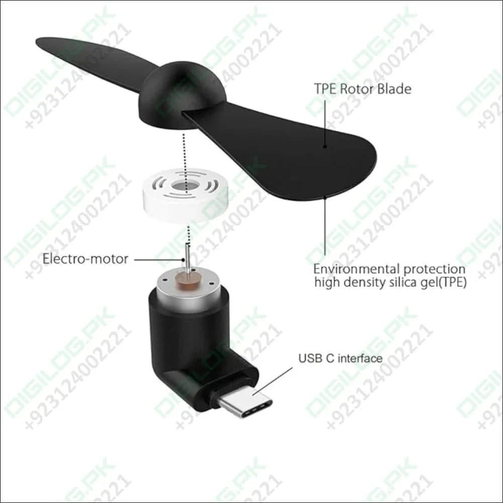 Mini Type-C High Speed USB Mobile Cooler Fan