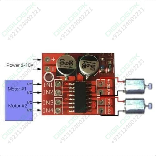 Mx1508 Mini Dual Channel 1.5a Dc Motor Driver Module L298n