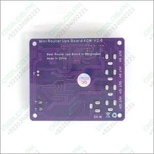 Mini Router UPS Board 40W V2.6 - Reliable Backup Power | Digilog.pk