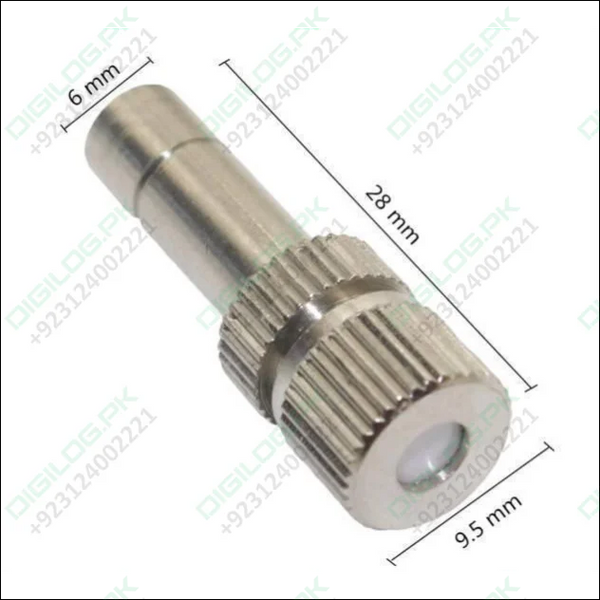 0.5mm Slip Lock Mist Nozzle For 6mm Quick Connector Spray