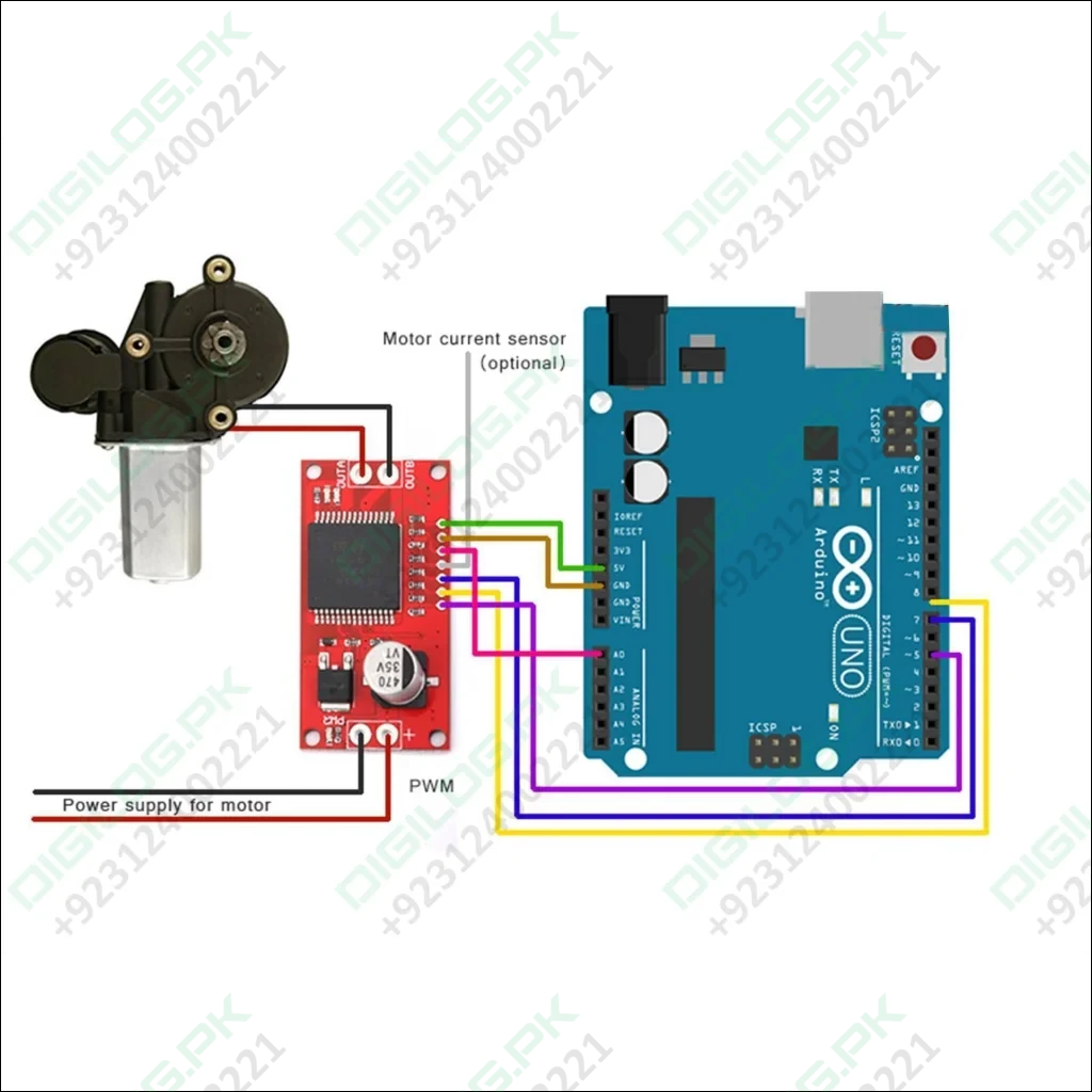 Monster Moto Shield Vnh2sp30 Motor Driver