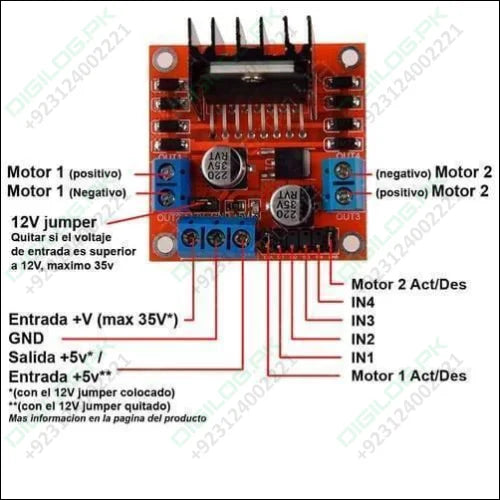 Motor Driver Module L298n For Arduino Dual h Bridge