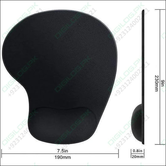 Mouse Pad With Gel Wrist Support Soft Ergonomic Mousepad