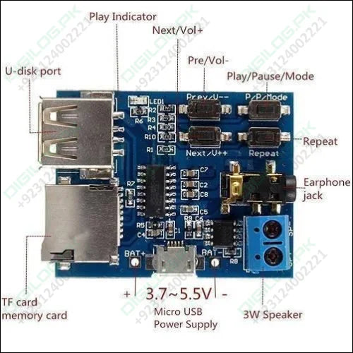 Mp3 Lossless Decoders Amplifier Audio TF Card USB Module