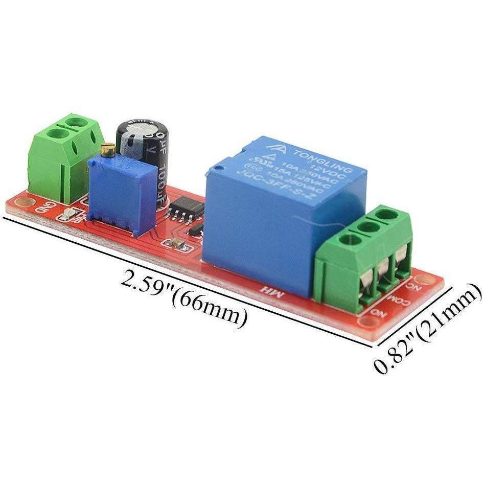 Ne555 Timer Switch Adjustable Module Time Delay Relay Dc 12v