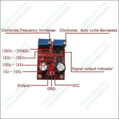 Ne555 Pulse Frequency Duty Cycle Adjustable Module Square