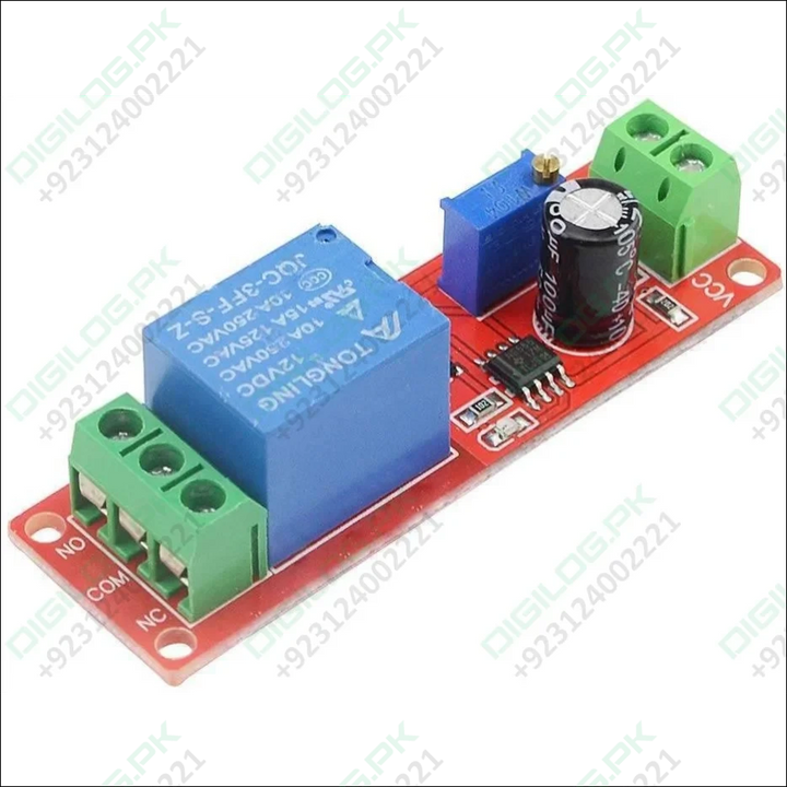 NE555 Timer Switch Adjustable Module Time delay relay Module DC 12V ...