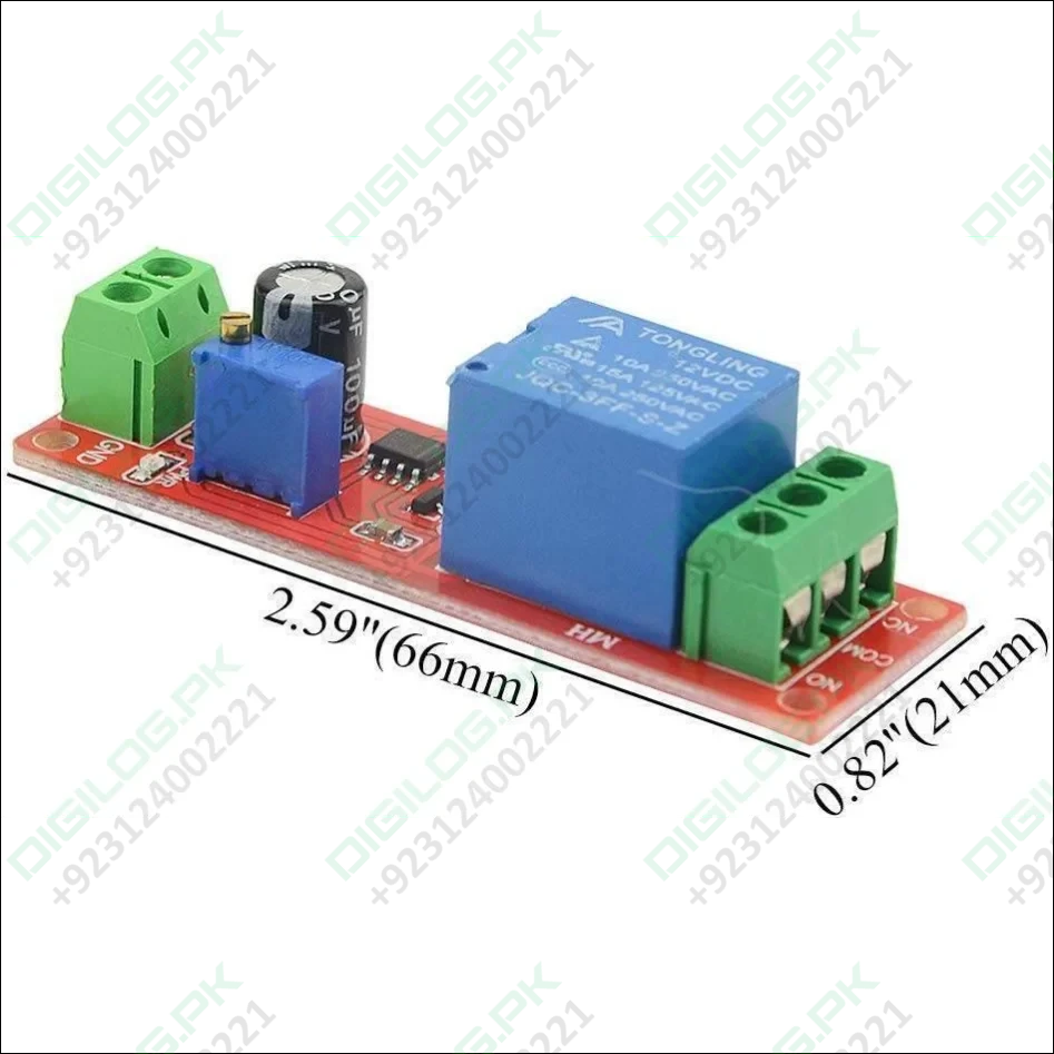 Ne555 Timer Switch Adjustable Module Time Delay Relay Dc 12v