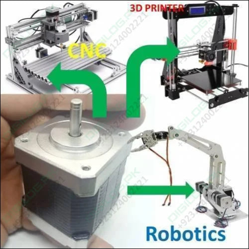Nema 17 Stepper Motor: Bipolar 1.8 Degree 1.6 Ohm For 3d