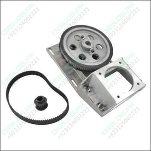 Oblique Teeth Nema34 Helical Gearbox With Timing Belt