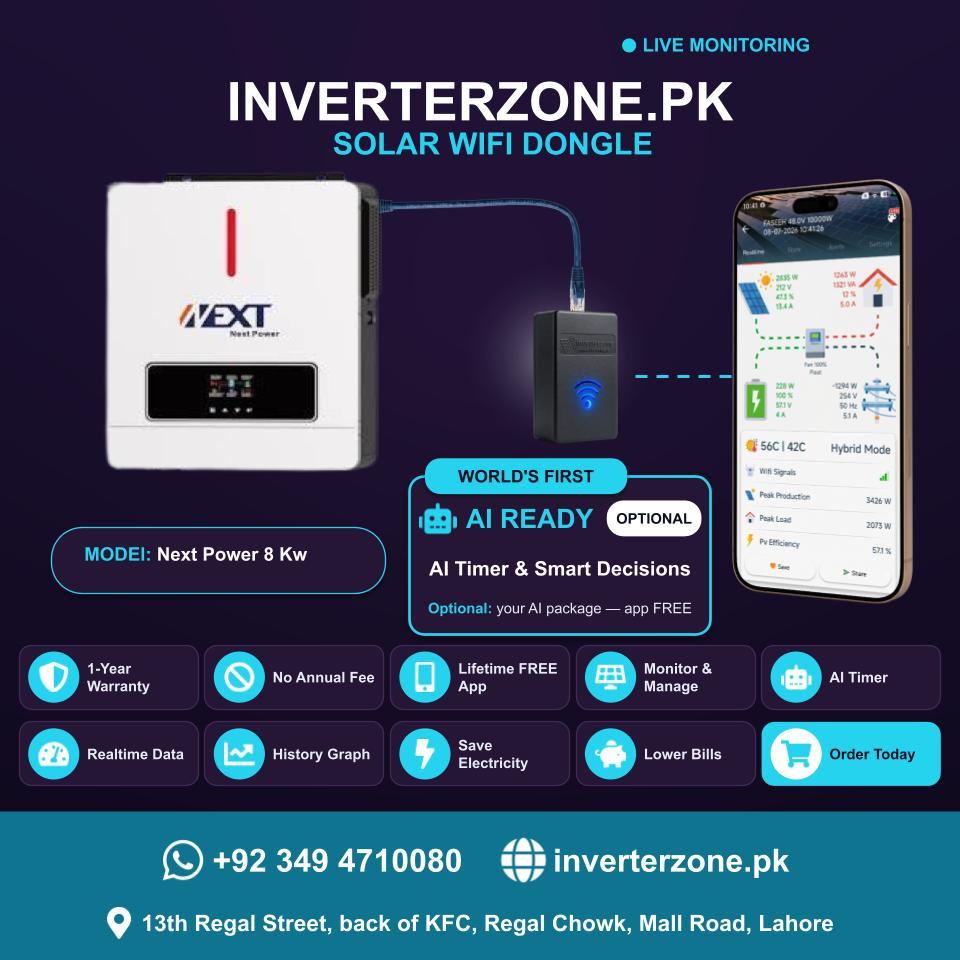 Next Power 8 Kw Solar WiFi Dongle - Real-Time Solar Monitoring