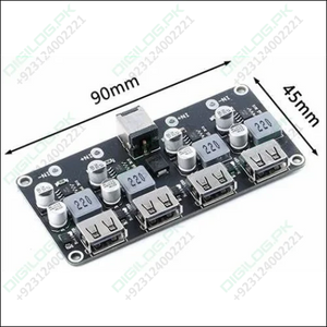 MH-KC24 4-Channel DC-DC Buck Converter with QC3.0 Fast Charging - 6-32V to 3V/5V/9V/12V/24V