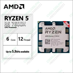 On Demand R5 7600X Processor High-Performance AMD CPU for Gaming & Productivity