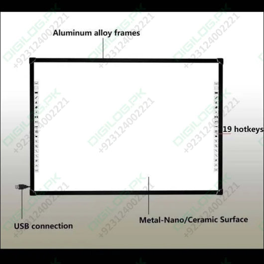 Optiview Interactive Whiteboard Touchable Display 82 Inch