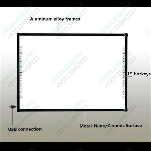 Optiview Interactive Whiteboard 82 Inch Opv-wb82 1 Used