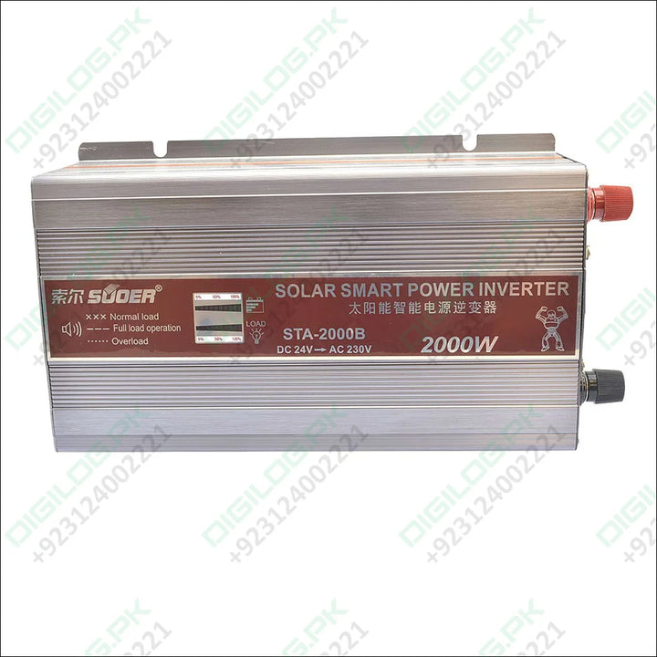 Original Suoer 24V 2000W Inverter STA-2000B 2022 Modified Sine Wave Solar Power USB 24V DC to 220VAC in Pakistan