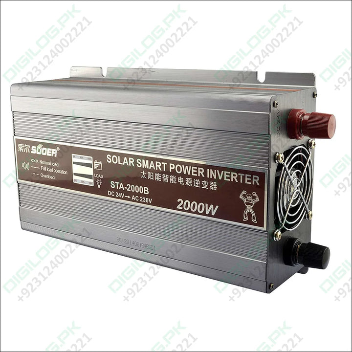 Original Suoer 24V 2000W Inverter STA-2000B 2022 Modified Sine Wave Solar Power USB 24V DC to 220VAC in Pakistan