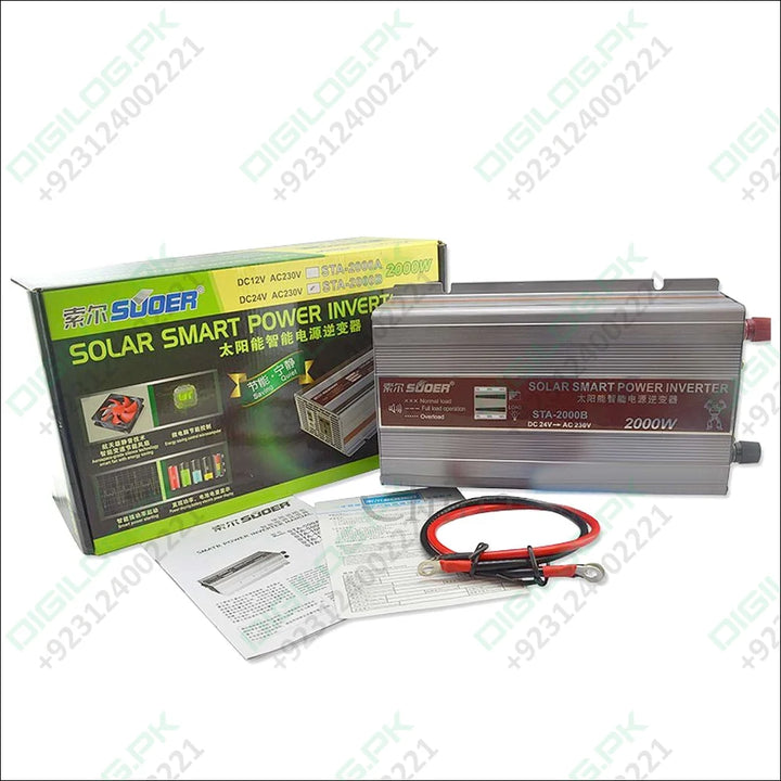 Original Suoer 24V 2000W Inverter STA-2000B 2022 Modified Sine Wave Solar Power USB 24V DC to 220VAC in Pakistan