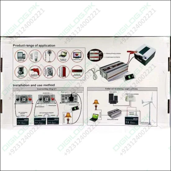 Original Suoer 24V 2000W Inverter STA-2000B 2022 Modified Sine Wave Solar Power USB 24V DC to 220VAC in Pakistan