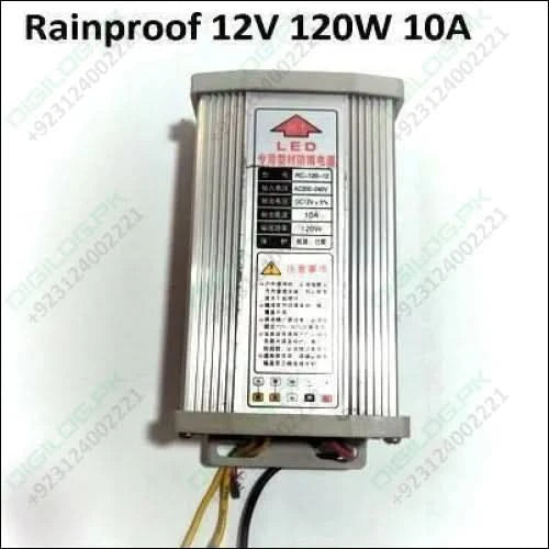 Rainproof Switching Power Supply 12v 120w For Outdoor Led