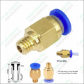 Pc4 M6 Coupler Straight Pneumatic Push In 3d Printer Hotend