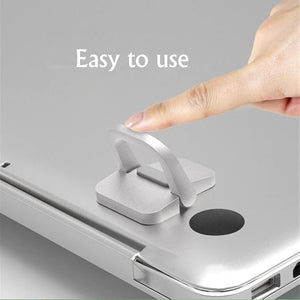 Portable Mini Aluminium Laptop Stand Pair  (Foldable Feet)