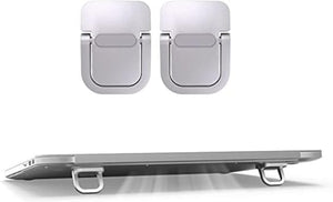 Portable Mini Aluminium Laptop Stand Pair  (Foldable Feet)