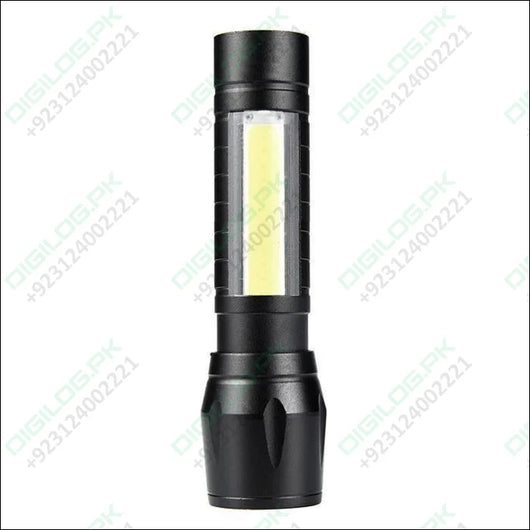 Portable Mini Telescopic Zoom Xpe Cob Led Main Light White