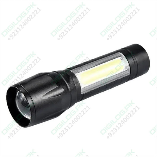 Portable Mini Telescopic Zoom Xpe Cob Led Main Light White