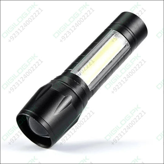 Portable Mini Telescopic Zoom Xpe Cob Led Main Light White