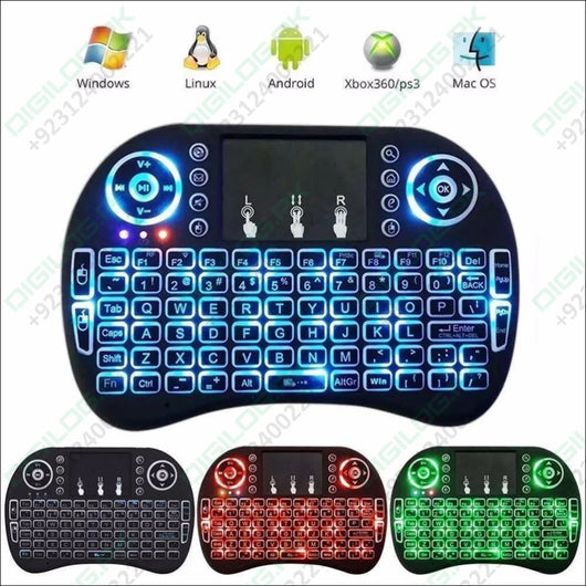 Portable Mini Wireless Keyboard Controller With Touchpad