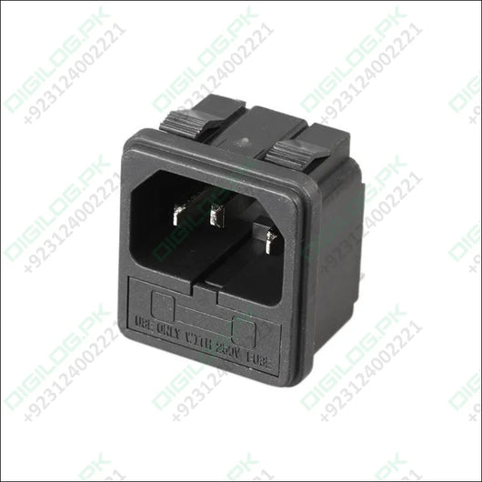 Power Socket 15a 250v Ac 3 Terminal With Fuse Holder