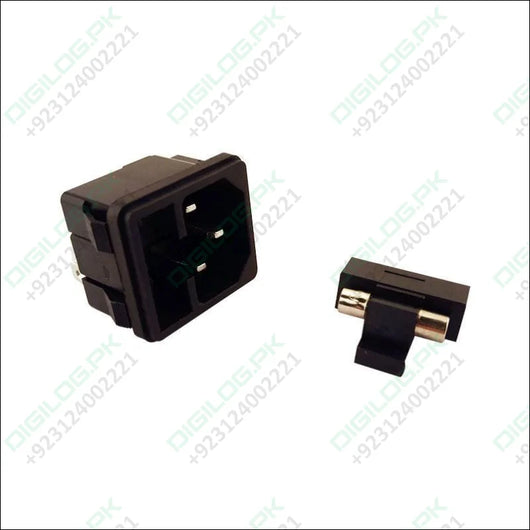 Power Socket 15a 250v Ac 3 Terminal With Fuse Holder