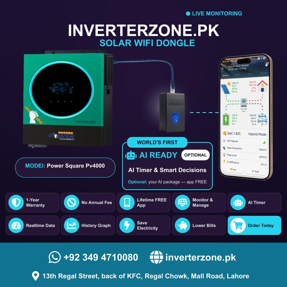 Power Square Pv4000 Solar WiFi Dongle - Real-Time Solar Monitoring