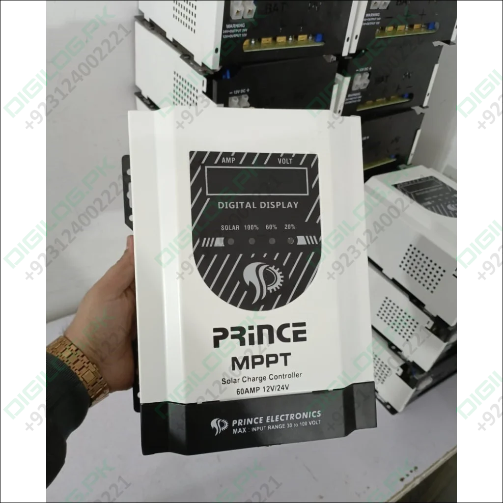 Prince 60A MPPT Solar Charge Controller With Wapda Option