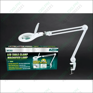 Proskit MA 1209 Clip-on 5D Magnifying Glass LED Light - Perfect for Tool Repair and Detailed Work