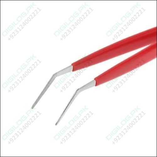 Proskit 2pcs Tweezers Straight & Curved Tip 908t301