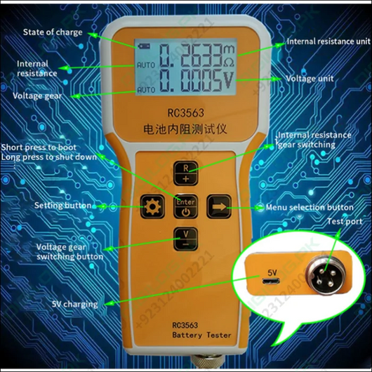 Rc3563 Battery Internal Resistance Tester In Pakistan