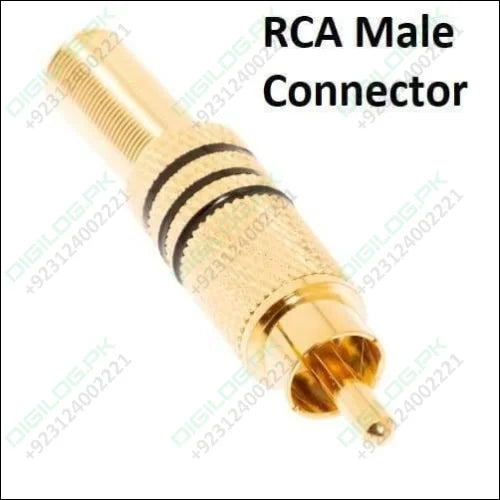 Rca Connector Gold Plated Male Plug Audio Video Adapter