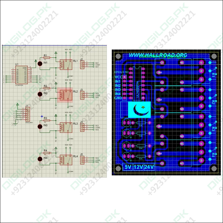 4 Channel Relay Module Board Arduino